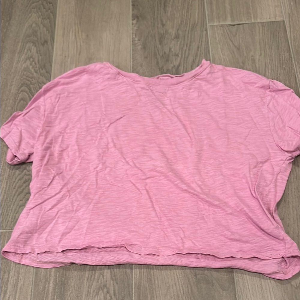 Katie J NYC Pink Junior Girls Cropped Top Size Small
